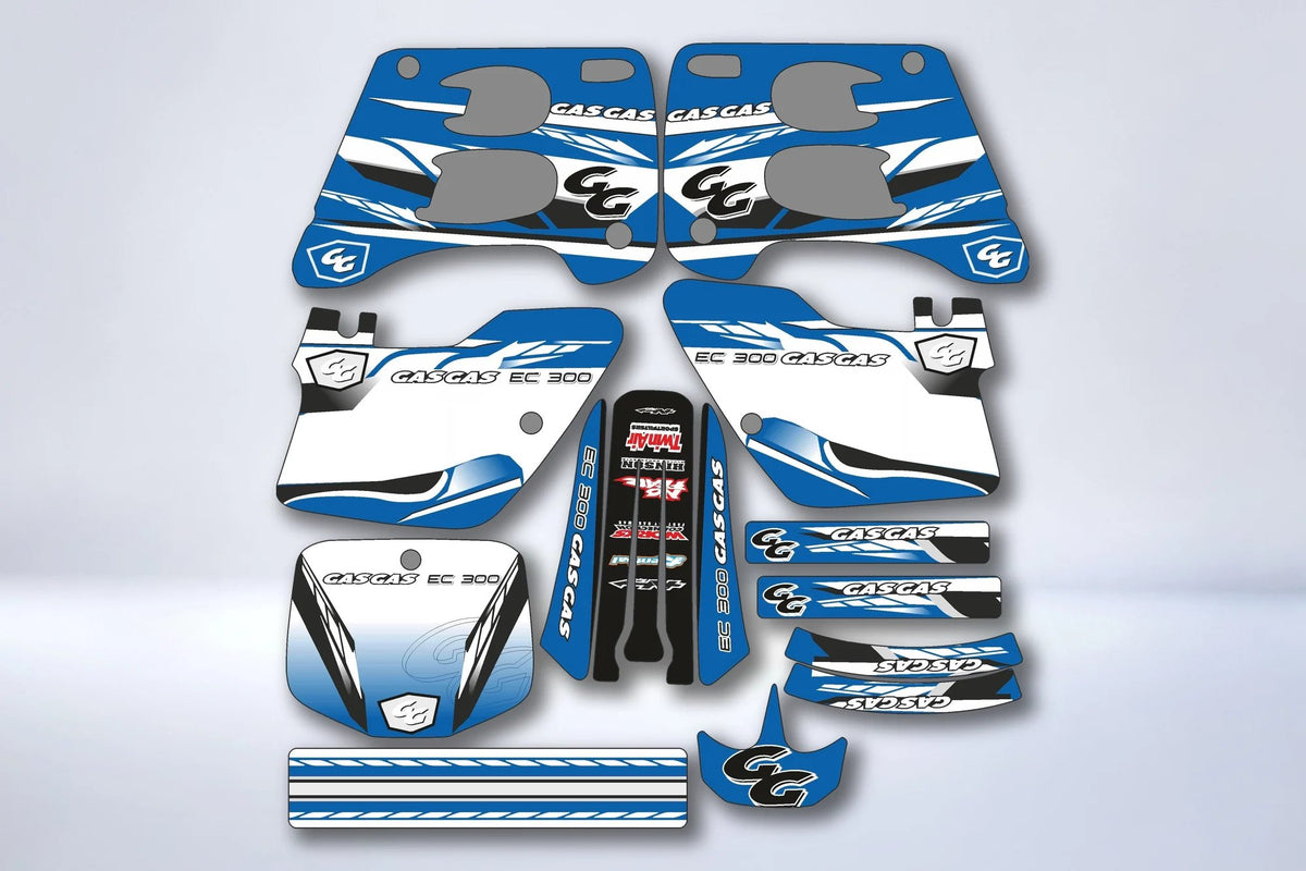 Graphics kit GAS GAS 1996-2001 BLUE