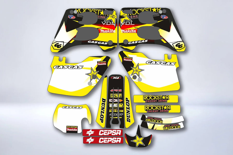 Kit Déco GAS GAS 1996-2001 ROCKSTAR