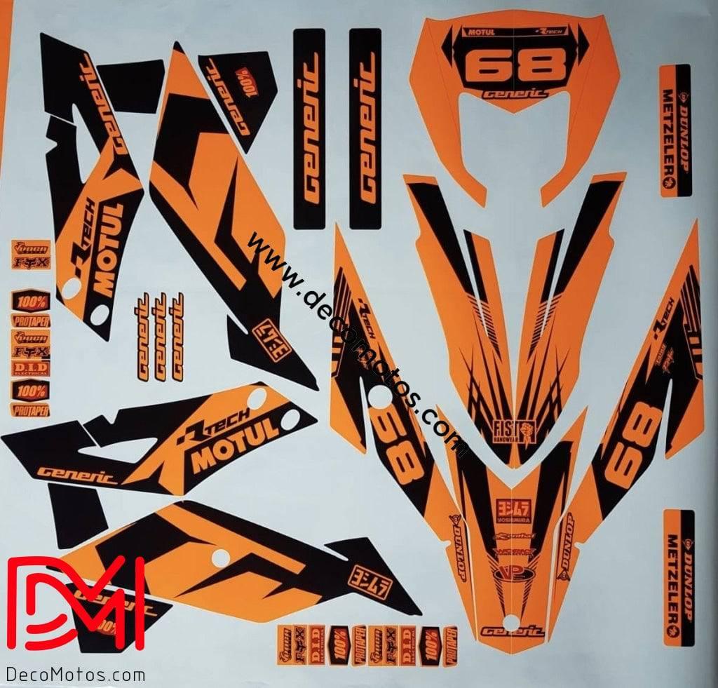 Kit Déco Generic Trigger - ORANGE (non fluo, fluo en option)