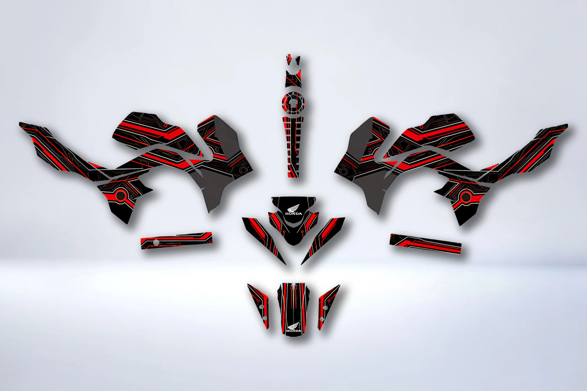 Kit grafiche HONDA CB 190 R ROSSO