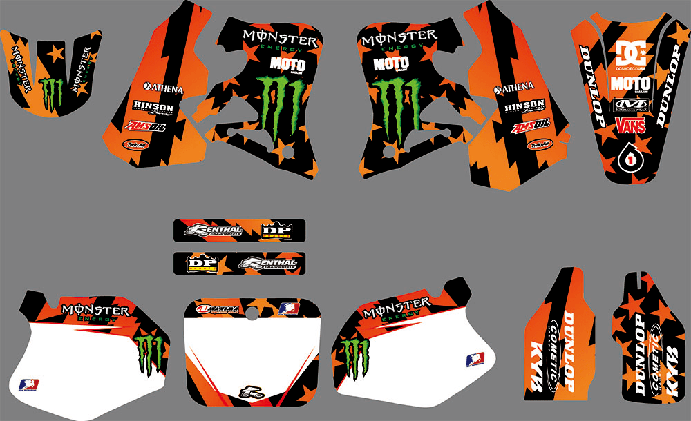 Honda CR 125-250 1995-1997 Decal Kit - Monster