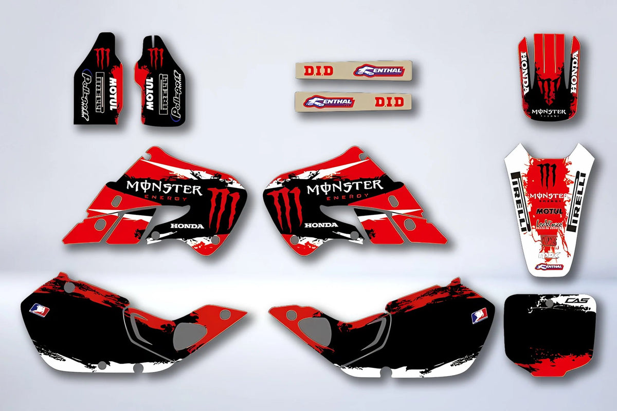 Graphics kit HONDA CR 125-250 1997-1999 - MONSTER RED #2