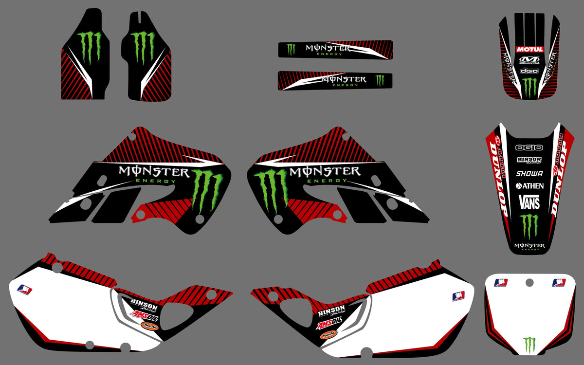 Kit Déco HONDA CR 125-250 1997-1999 - RED MONSTER