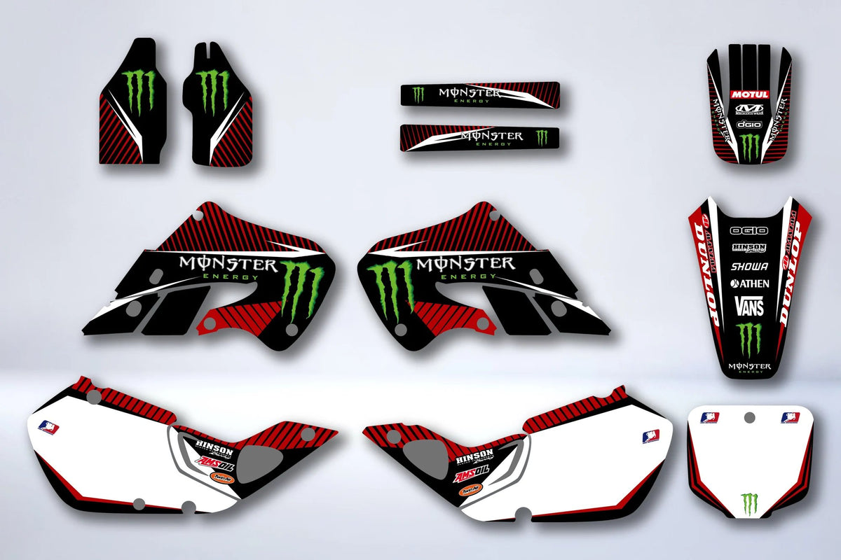 Dekor-Kit HONDA CR 125-250 1997-1999 - ROTER MONSTER