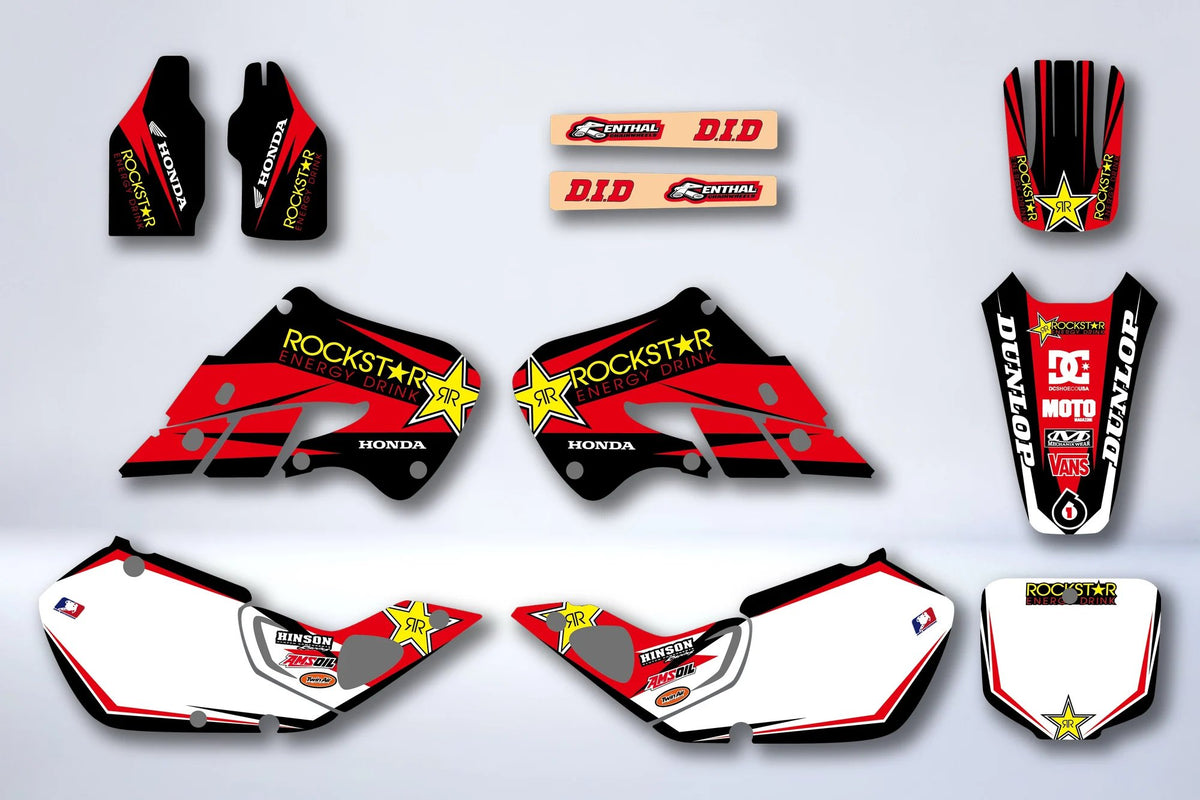 Kit de adhesivos HONDA CR 125-250 1997-1999 - ROCKSTAR RED