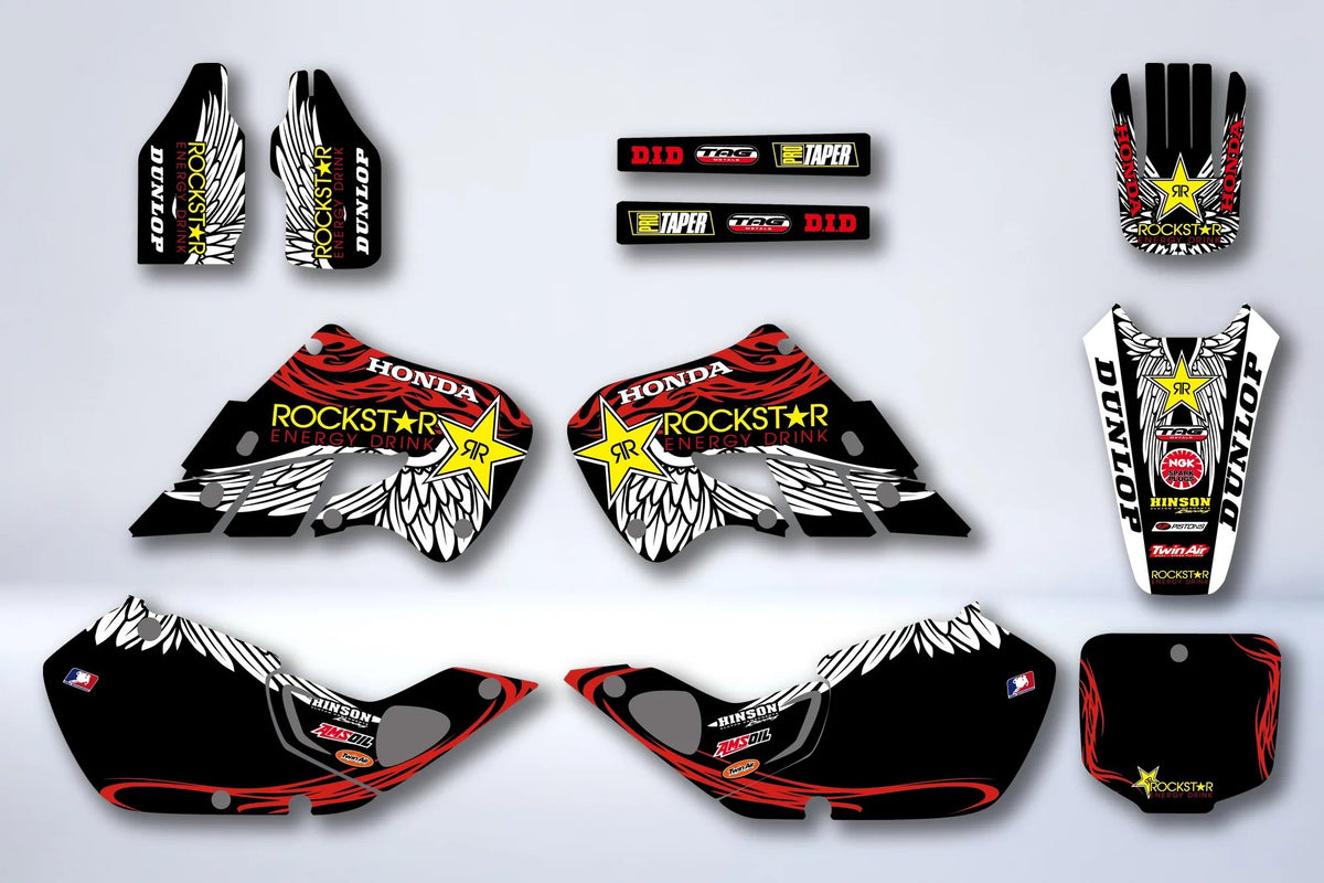 Graphics kit HONDA CR 125-250 1997-1999 - ROCKSTAR RED #2