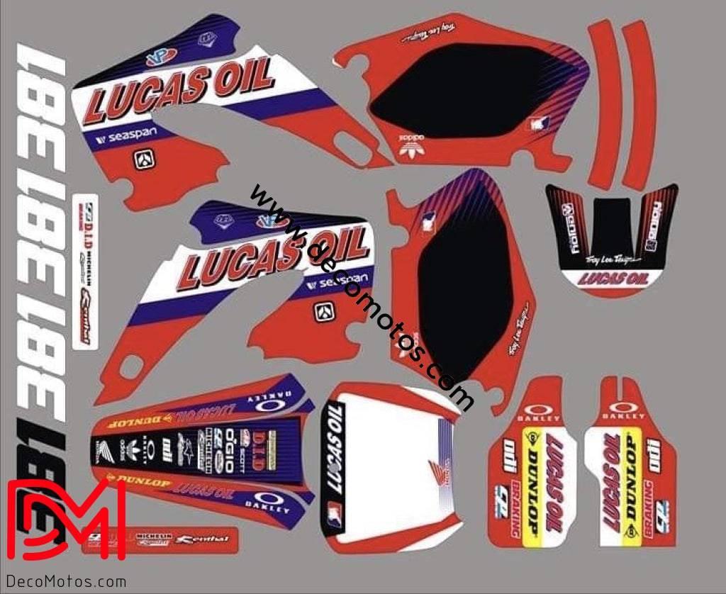 Kit Déco HONDA CR 125-250 2000-2001 - LUCAS OIL