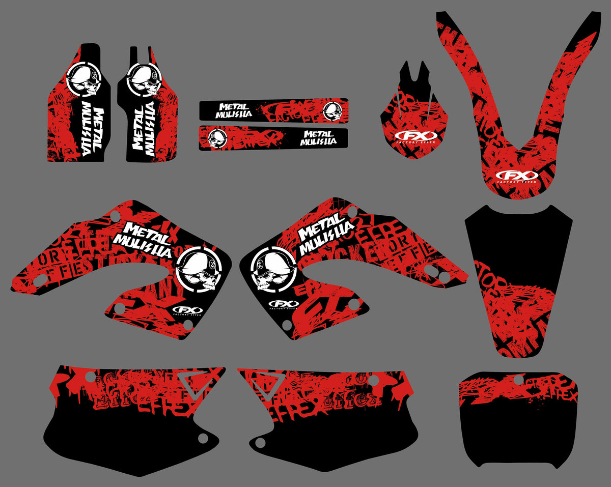 Honda CR 125-250 2000-2001 Decal Kit - Metal Mulisha