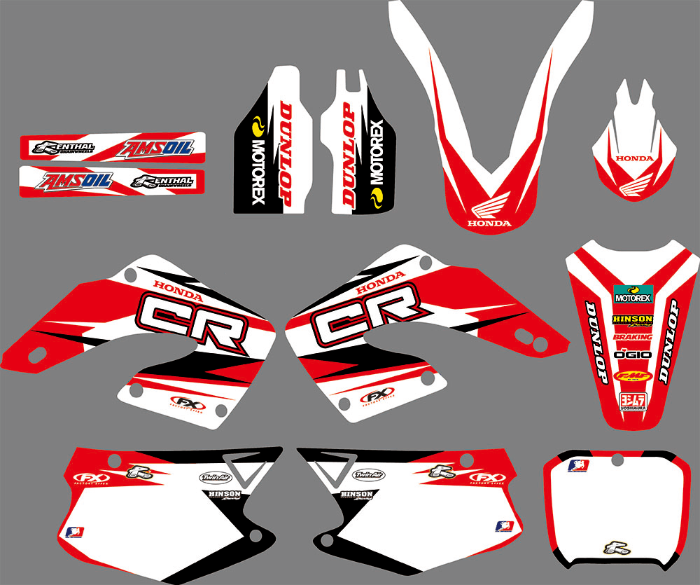 Kit Déco HONDA CR 125-250 2000-2001 - ORIGINAL WHITE