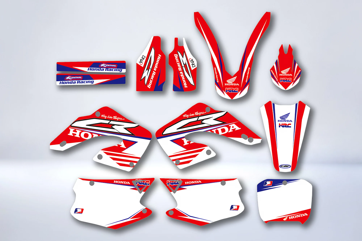 Dekor-Kit HONDA CR 125-250 2000-2001 - ROT BLAU