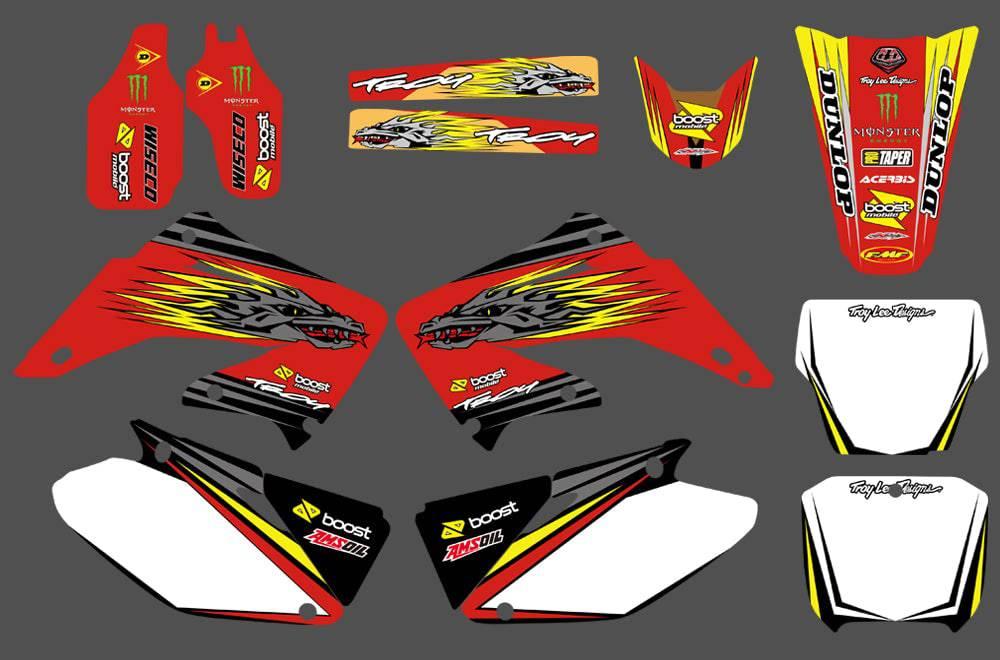 Dekor-Kit HONDA CR 125-250 2002-2013 - DRACHE
