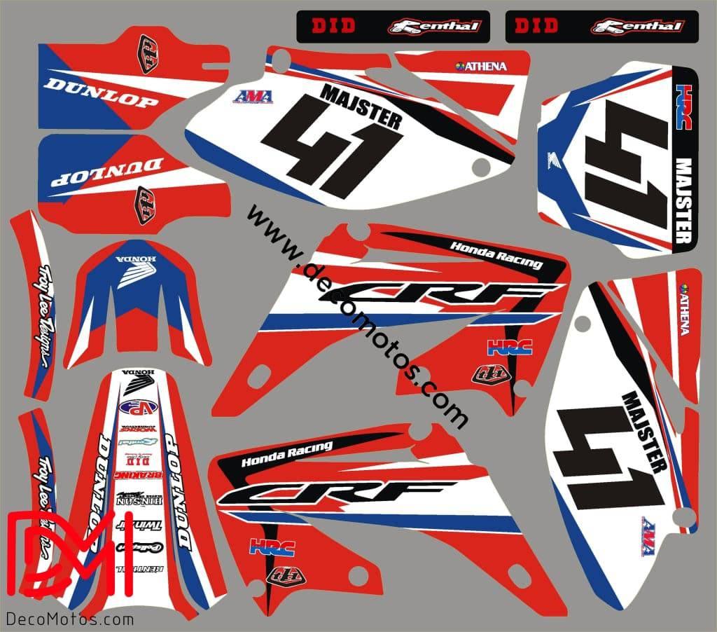 Dekor-Kit HONDA CR 125-250 2002-2013 - HONDA RACING