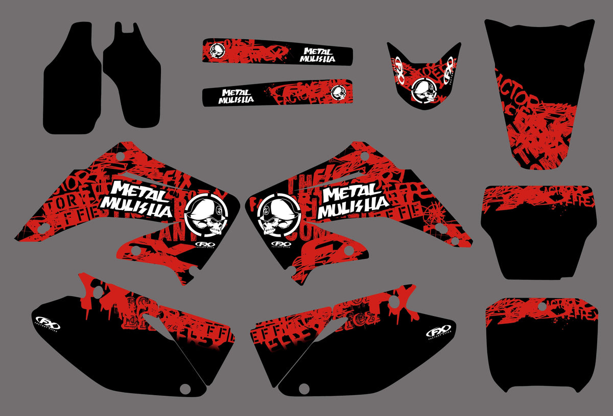 kit grafiche HONDA CR 125-250 2002-2013 - METAL MULISHA
