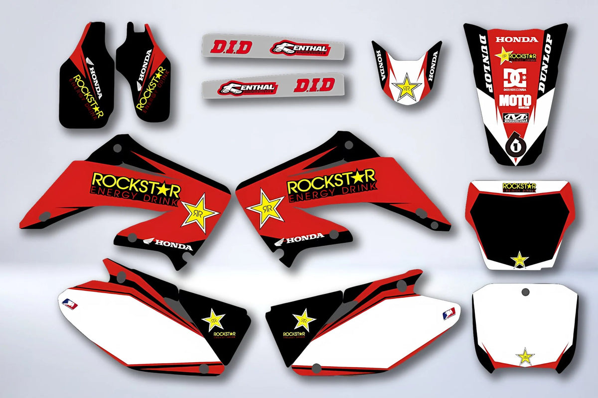 Kit Déco HONDA CR 125-250 2002-2013 - RED ROCKSTAR