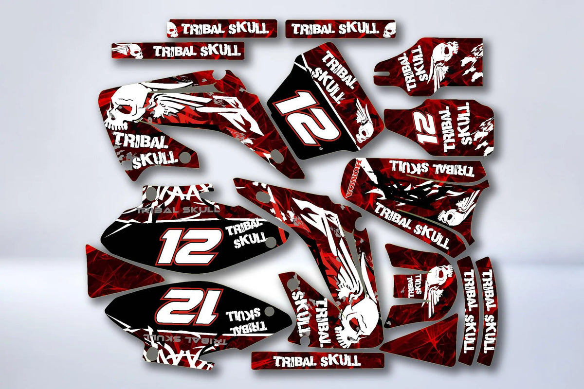 Graphics kit HONDA CR 125-250 2002-2013 - TRIBAL SKULL