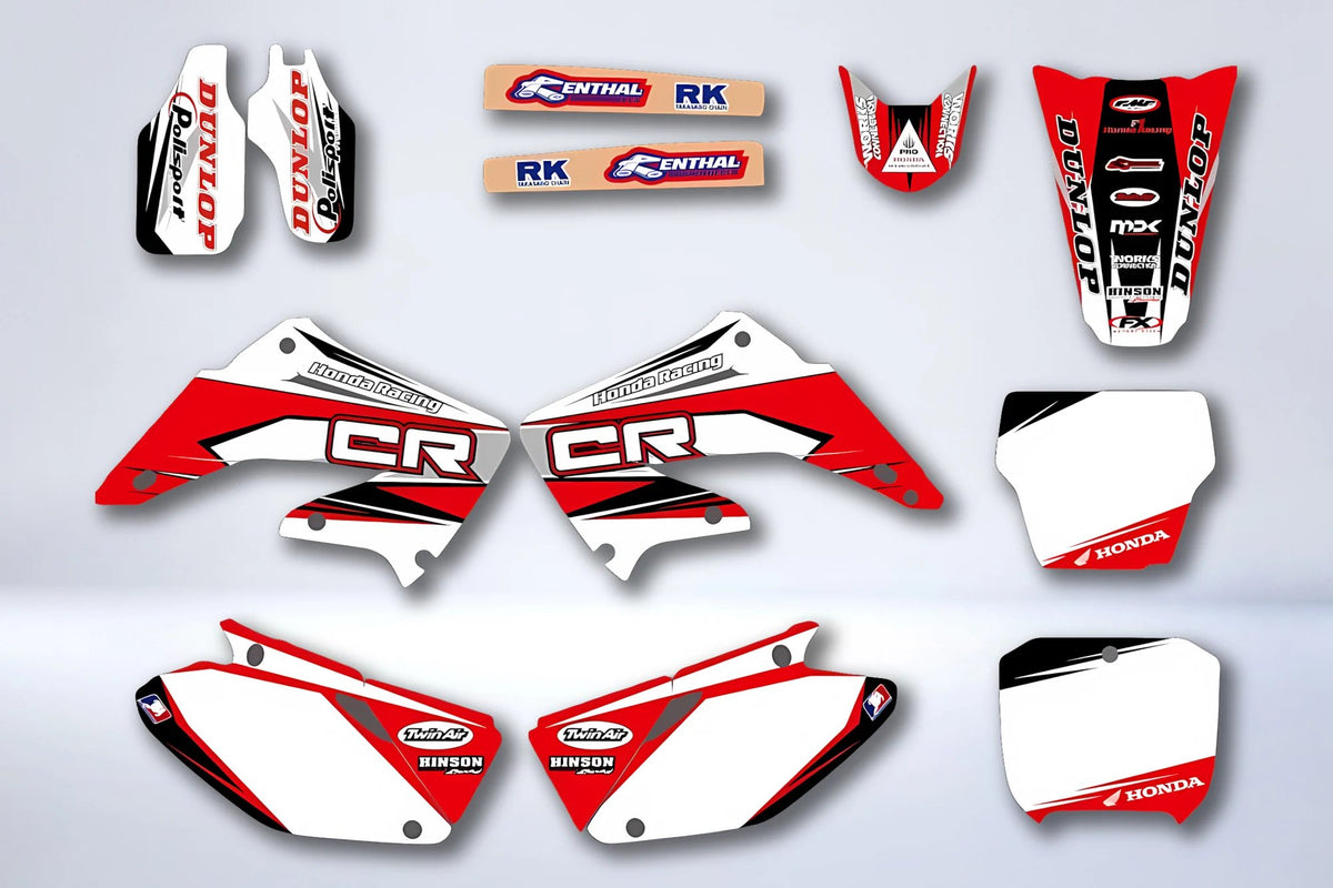 Kit Déco HONDA CR 125-250 2002-2013 - WHITE RED