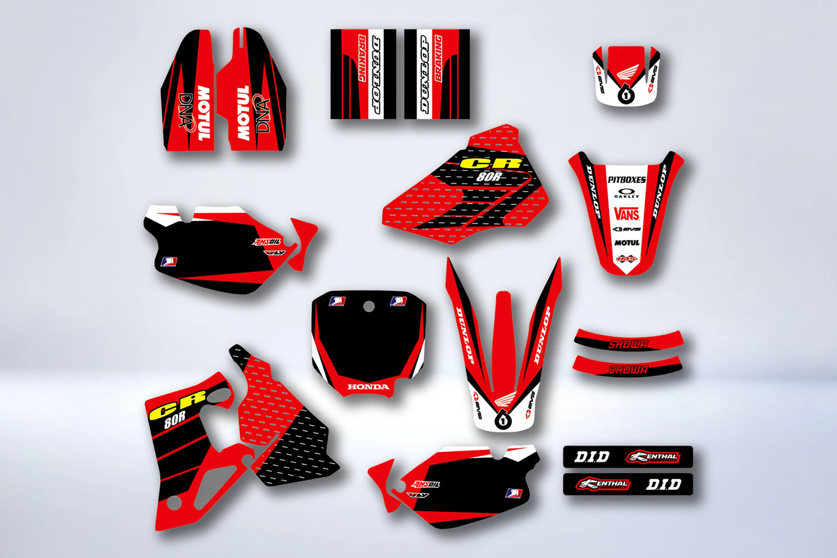 Kit grafiche HONDA CR 80 1996-2002 ORIGINE