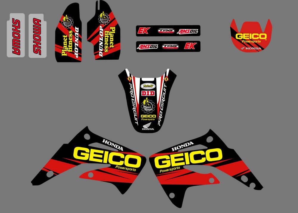 kit grafiche HONDA CR 85 2003-2012 GEICO