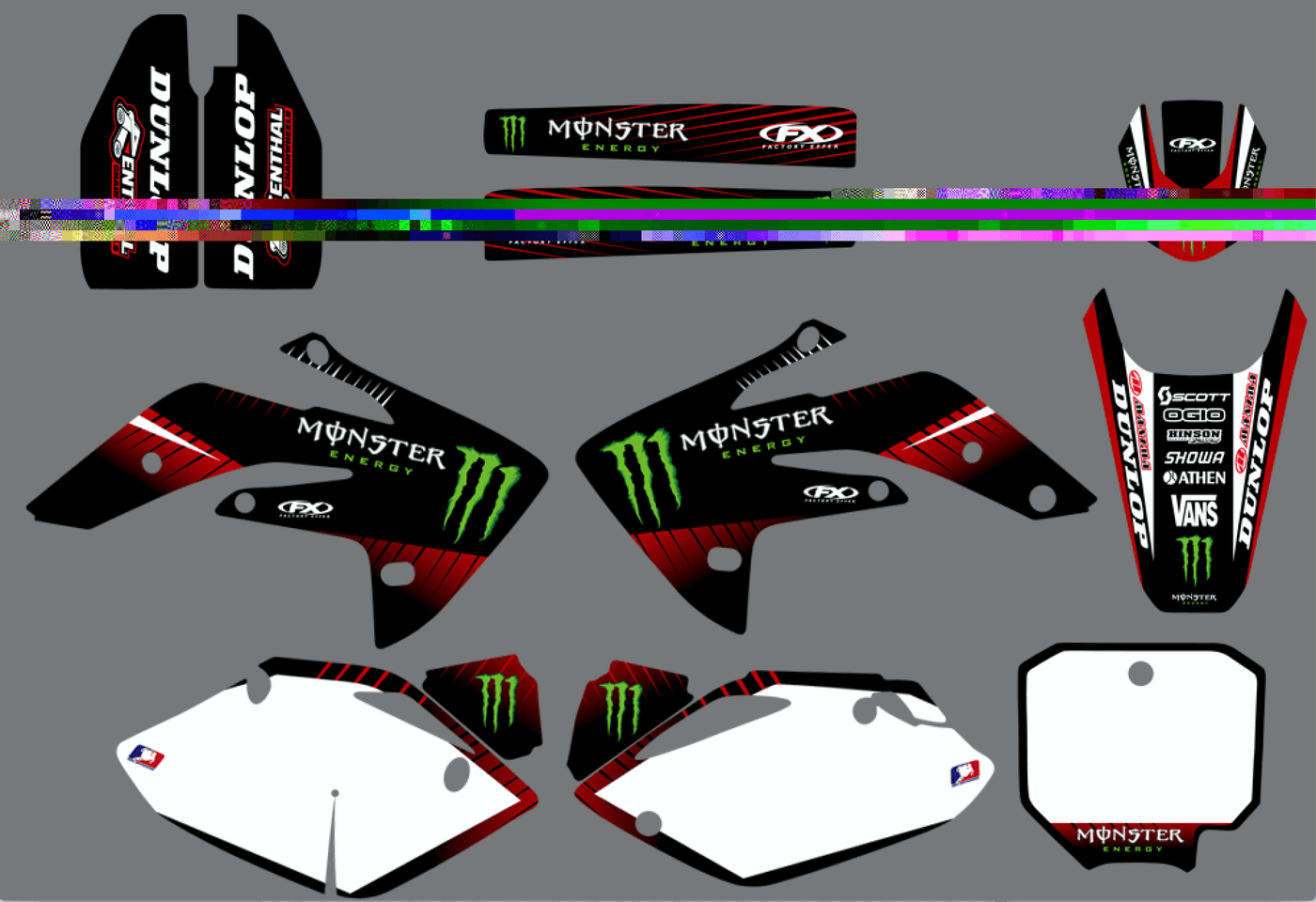 graphics kit HONDA CRF 150 2007-2018 MONSTER