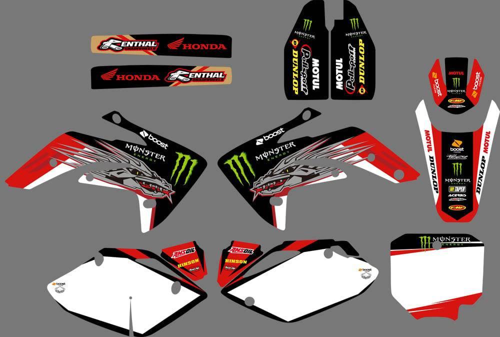 graphics kit HONDA CRF 150 2007-2018 MONSTER RED
