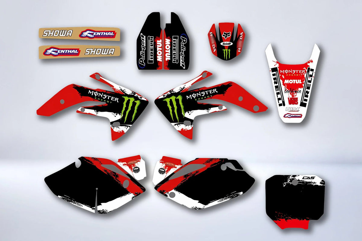Graphics kit HONDA CRF 150 2007-2018 RED MONSTER