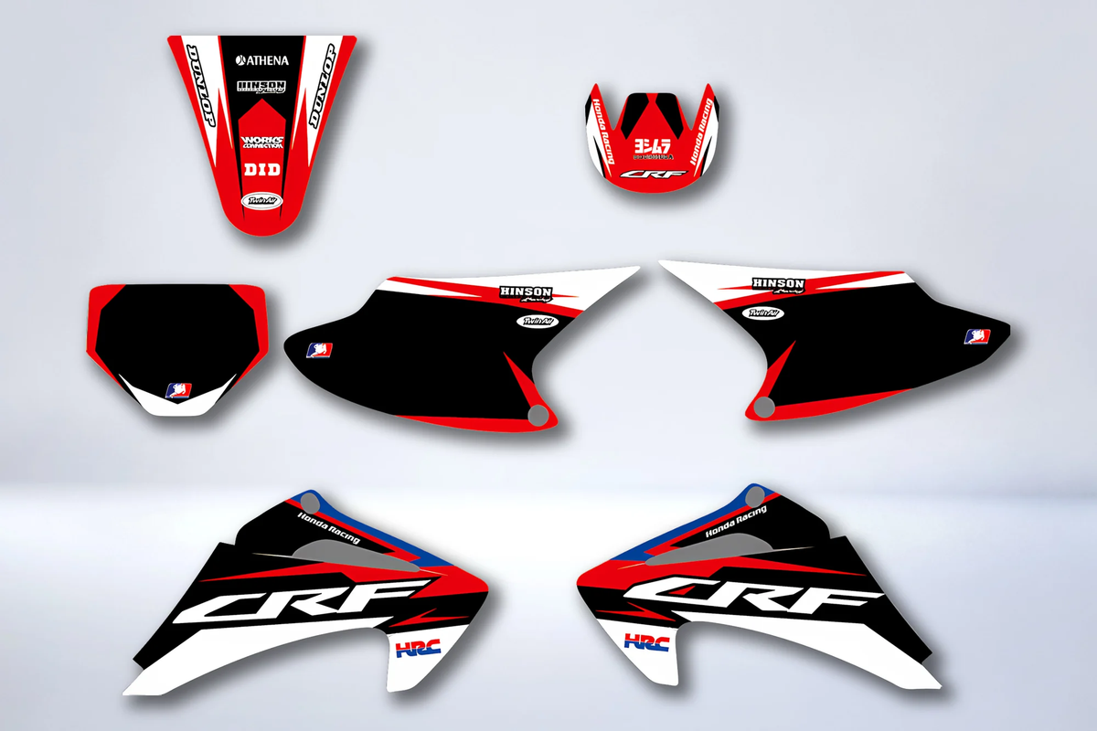 Kit grafiche HONDA CRF 150-230 TRAIL 2003-2007 ROSSO BLU