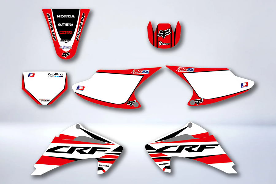Kit Déco HONDA CRF 150-230 TRAIL 2003-2007 - RED WHITE