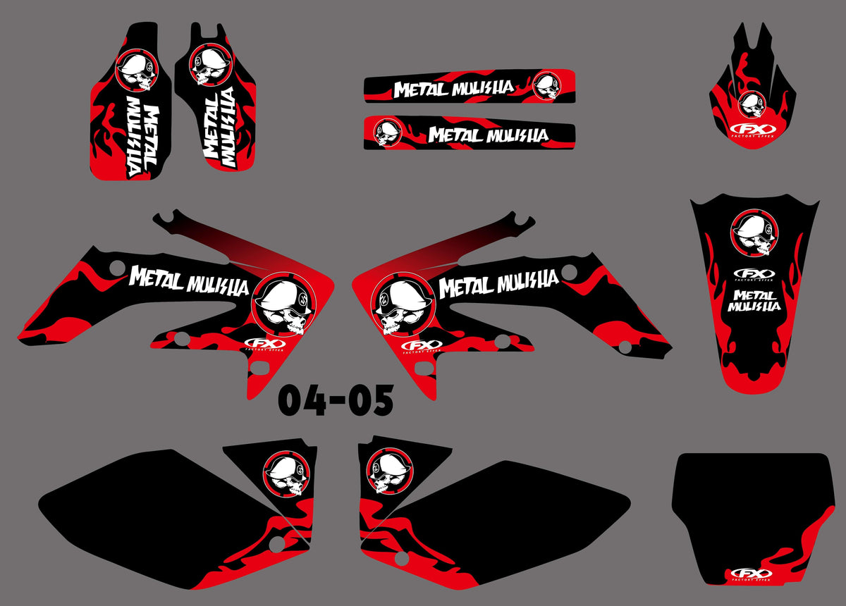 Kit déco HONDA CRF 250 2004-2009 - METAL MULISHA