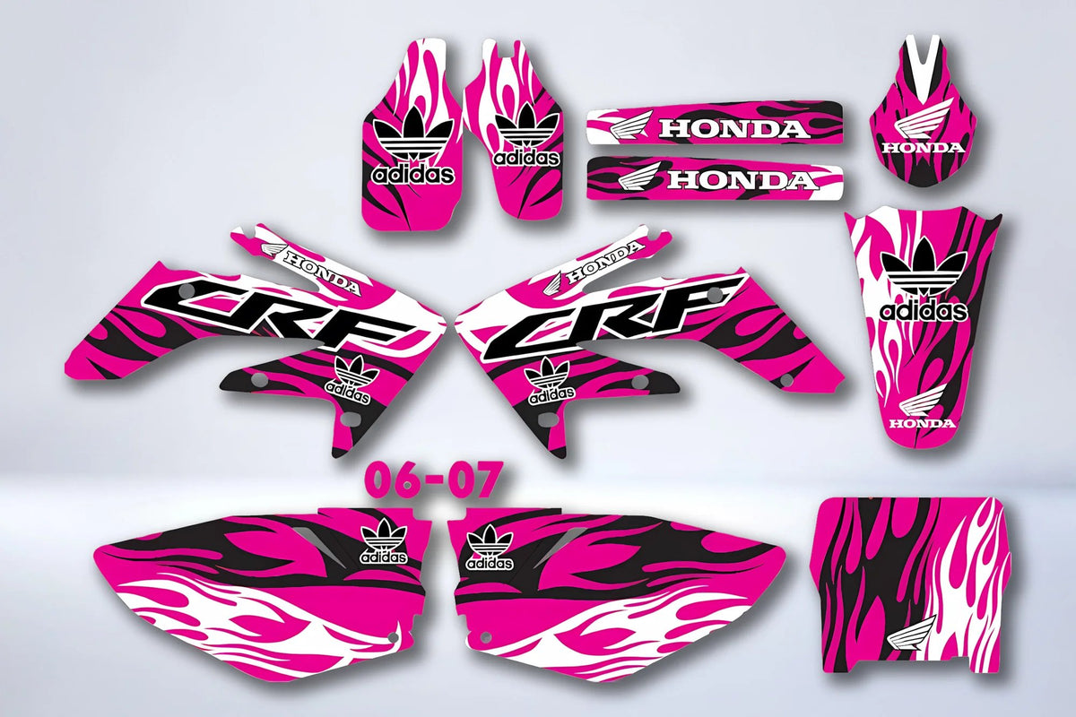 Kit déco HONDA CRF 250 2004-2009 - PINK