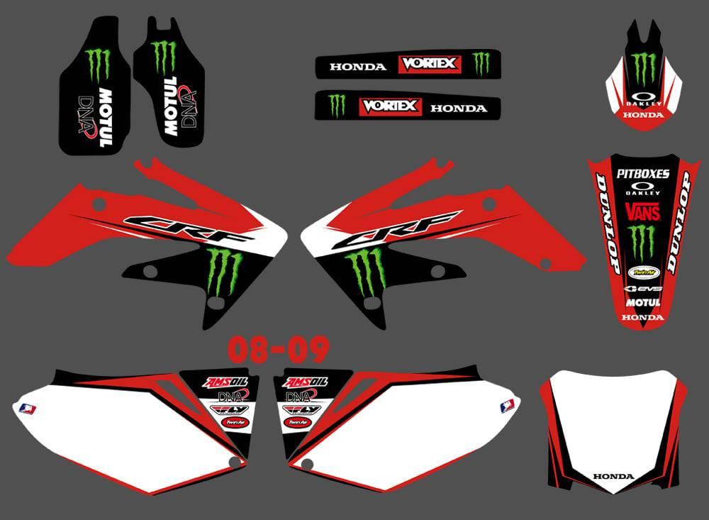 Kit déco HONDA CRF 250 2004-2009 RED MONSTER