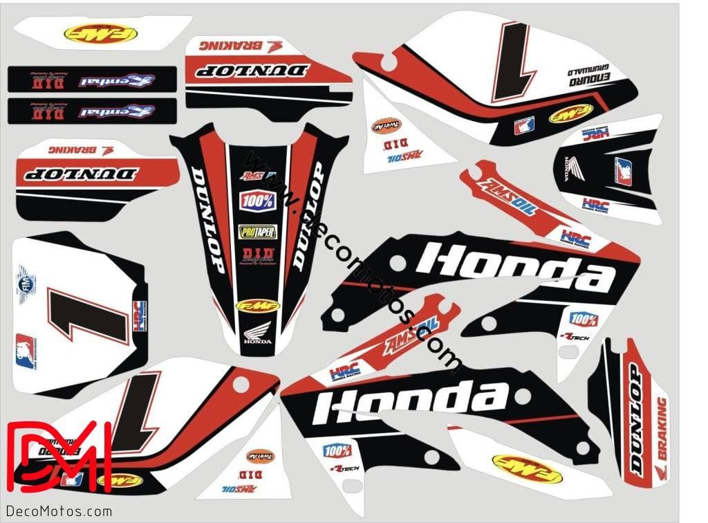 Kit déco HONDA CRF 250 2004-2009 WHITE