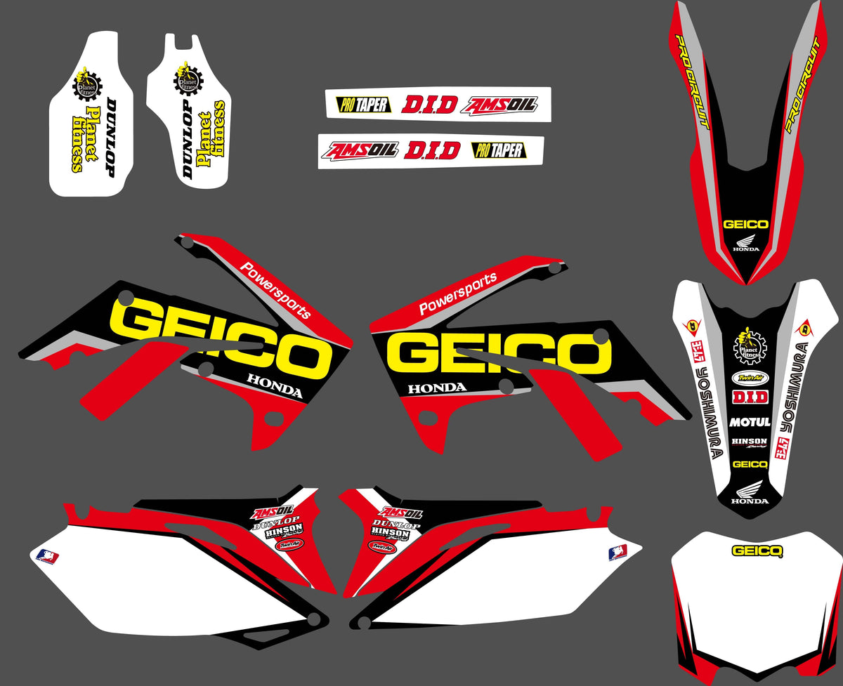 Kit déco HONDA CRF 250-450 (2009-2012) GEICO