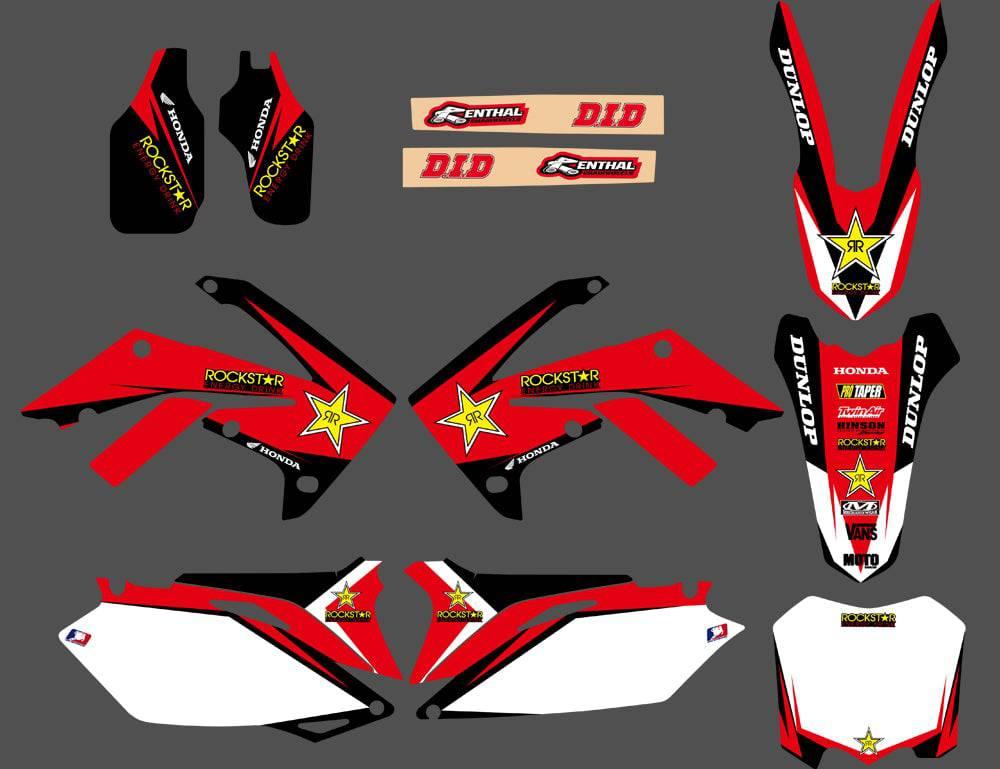 Kit déco HONDA CRF 250-450 (2009-2012) ROCKSTAR