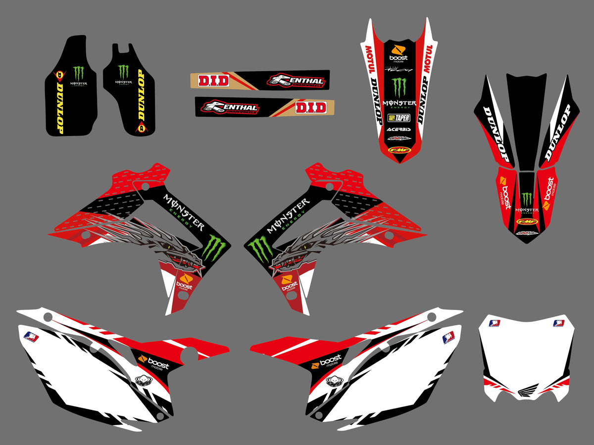 Kit déco HONDA CRF 250-450 2013-2016 MONSTER #2