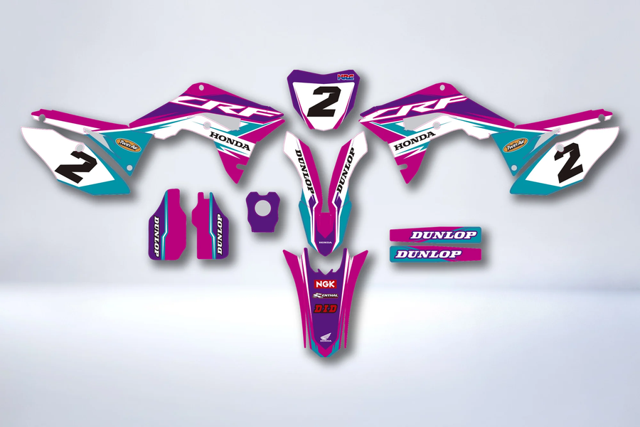 Kit déco HONDA CRF 450 2017-2020 CRF 250 2018-2021 - PINK