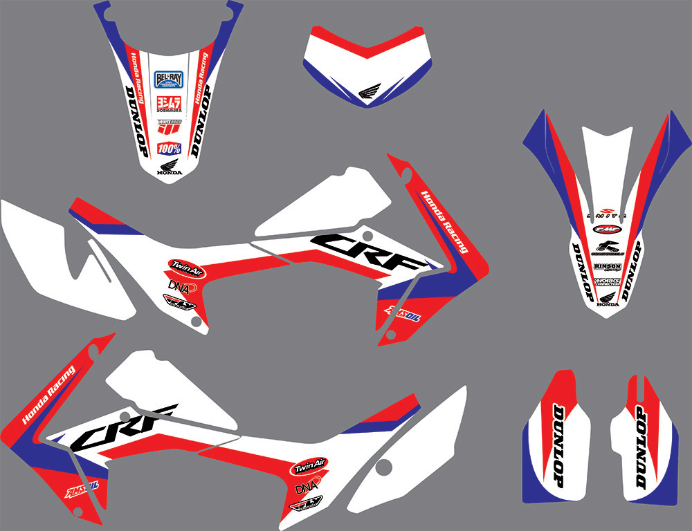 kit gráfico HONDA CRF 250 L 2012-2018 - BLANCO
