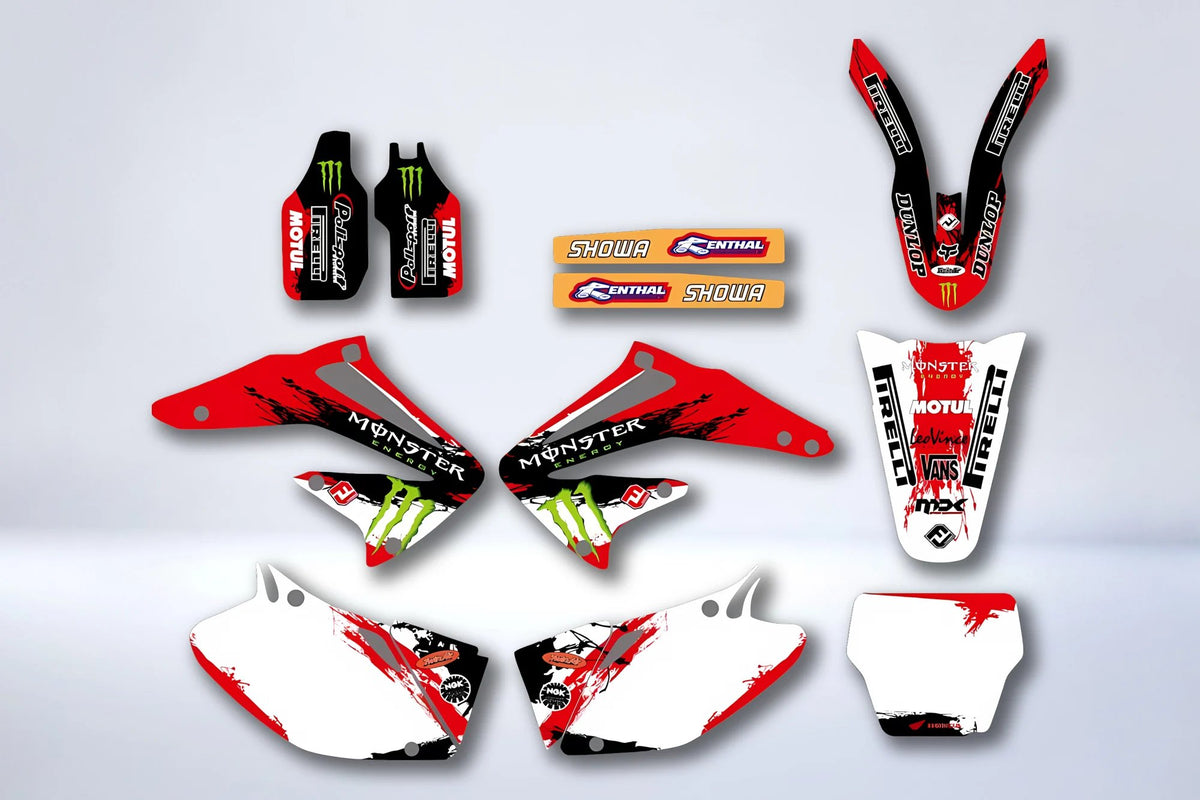 Kit Déco HONDA CRF 450 2002-2004 MONSTER RED #2