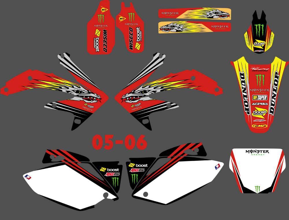 Kit Déco HONDA CRF 450 2005-2008 DRAGON