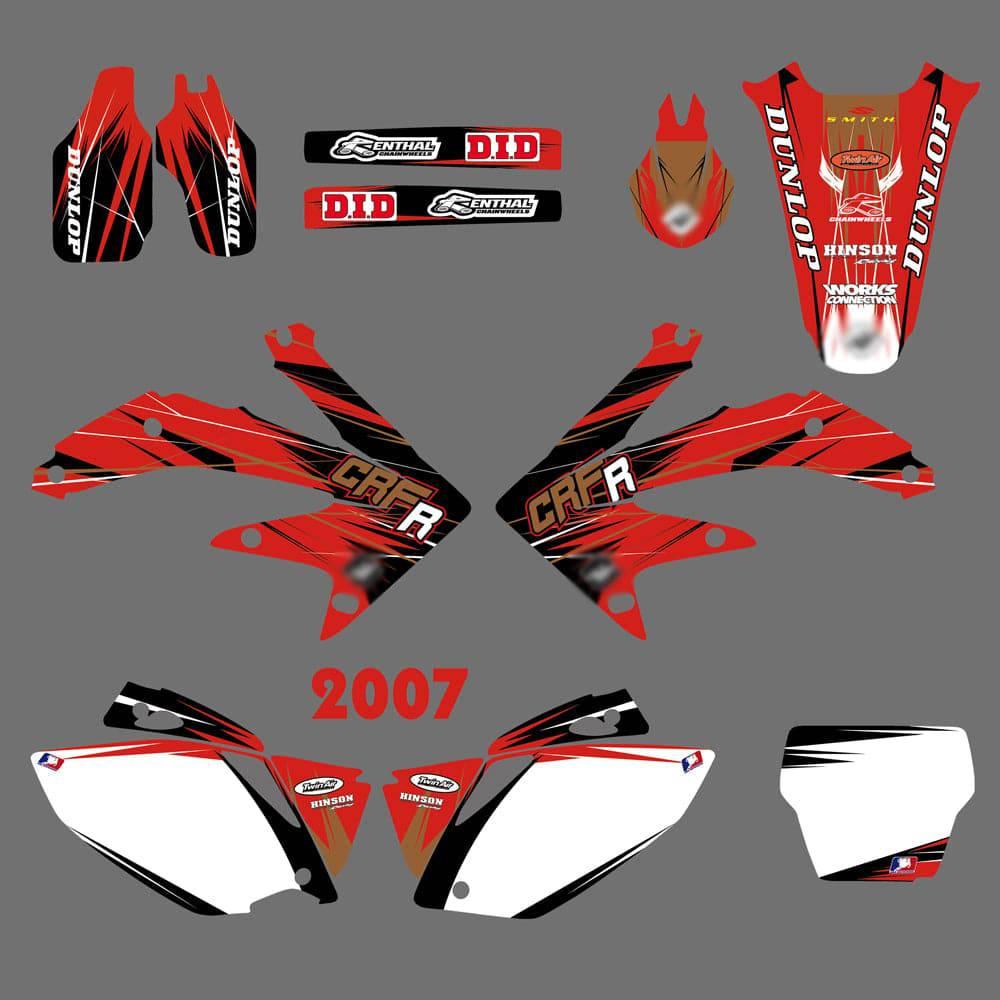 Kit Déco HONDA CRF 450 2005-2008 FACTORY RED