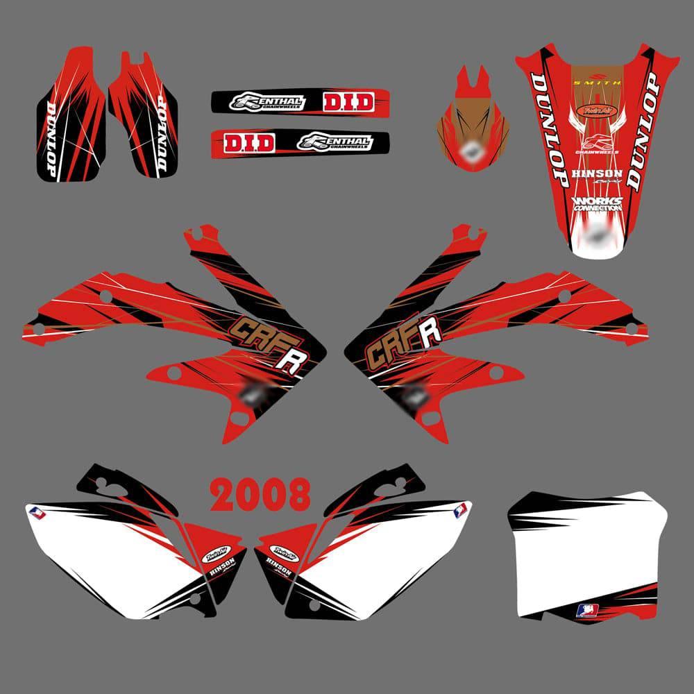 Kit Déco HONDA CRF 450 2005-2008 FACTORY RED