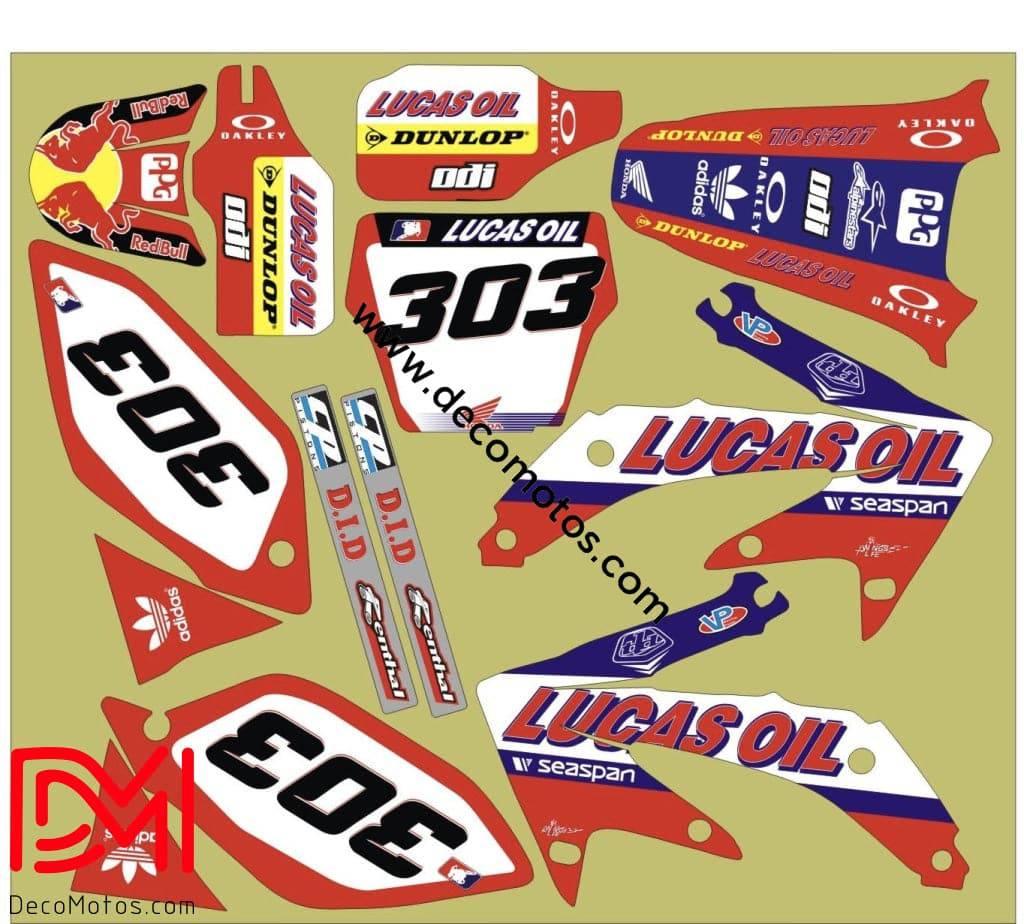 Kit Déco HONDA CRF 450 2005-2008 LUCAS OIL