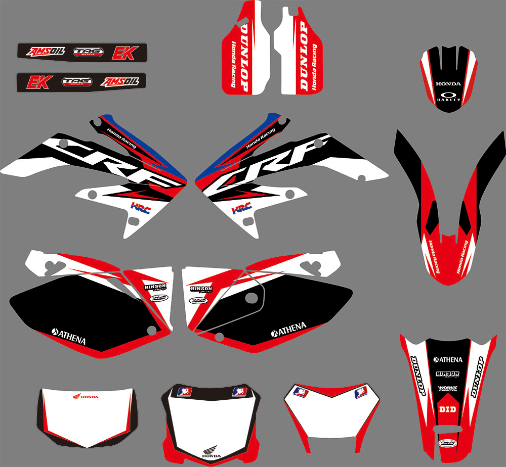 graphics kit HONDA CRF250X 2004-2016 - BLUE RED