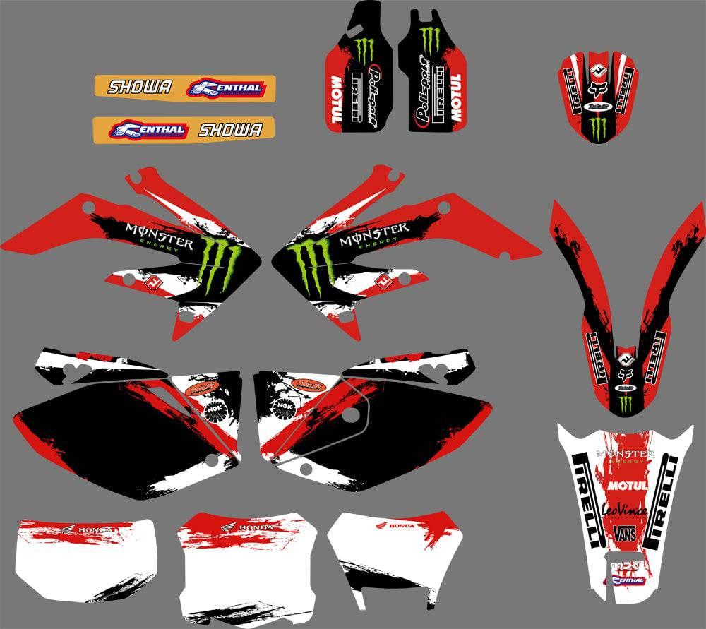 graphics kit HONDA CRF250X 2004-2016 - MONSTER RED