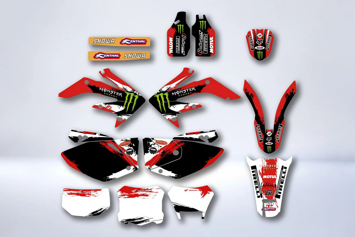 Graphics kit HONDA CRF250X 2004-2016 - MONSTER RED