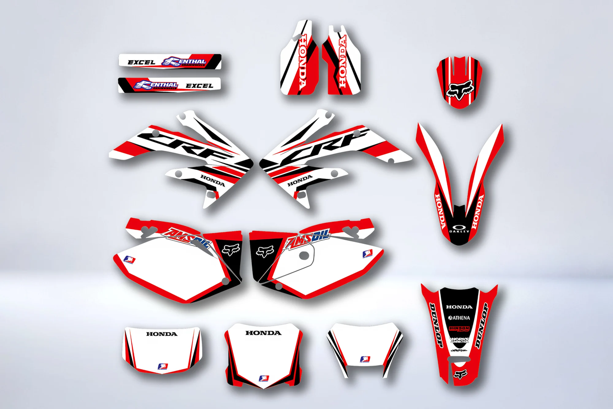 Kit déco HONDA CRF250X 2004-2016 - WHITE RED