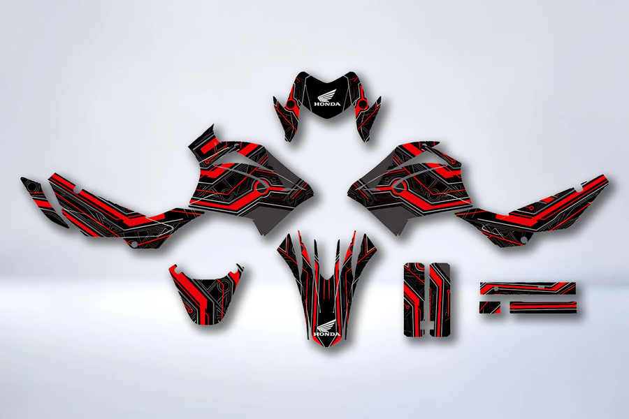 Kit Déco HONDA XR 150 L RED