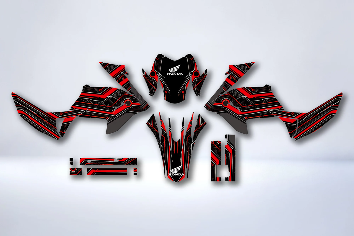 Kit Déco HONDA XR 190 L RED
