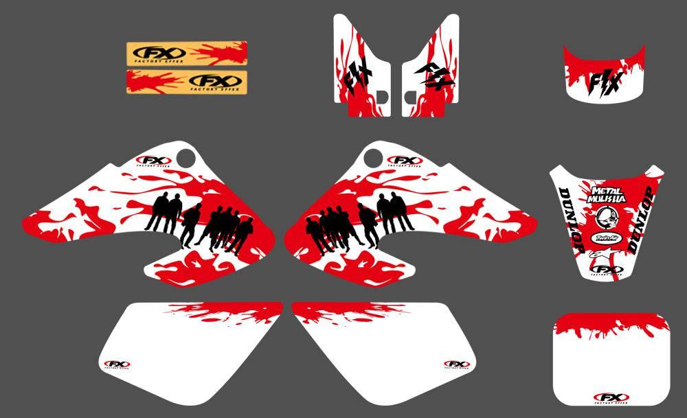 kit gráfico BLOOD - HONDA XR 50 2000-2003