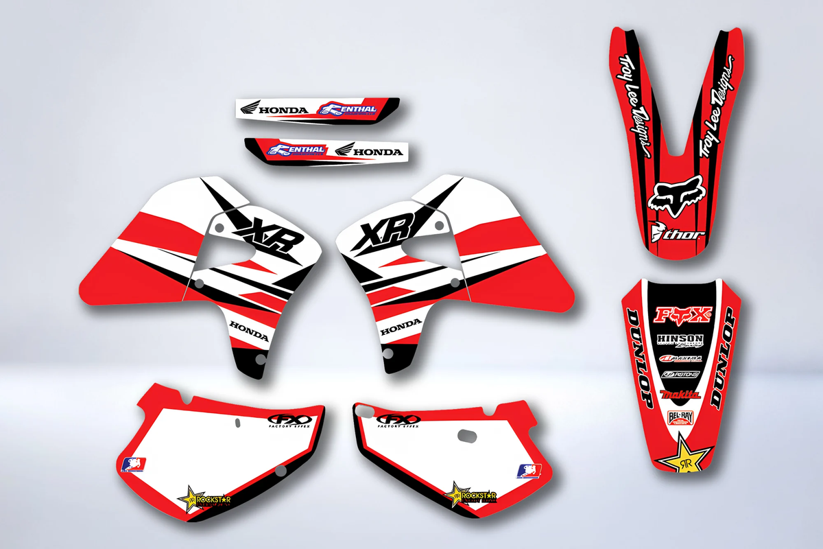 Graphics kit HONDA XR 650 2000-2009 WHITE