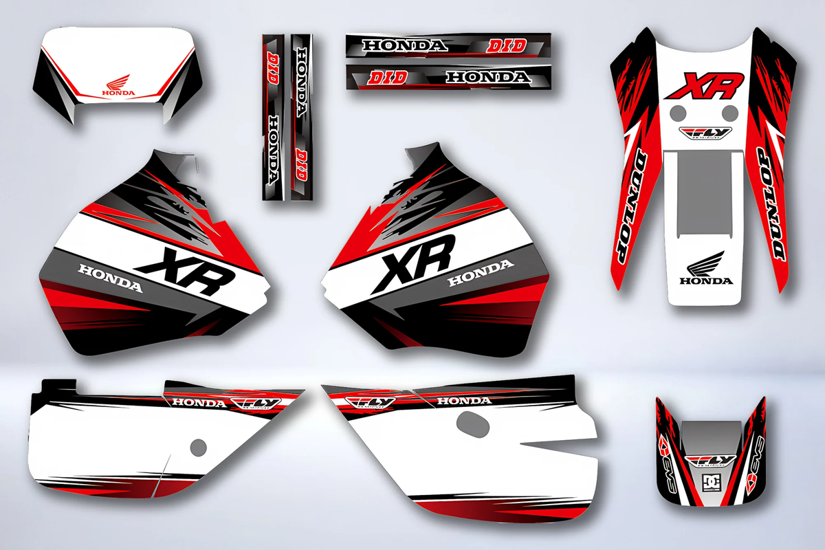 Kit déco HONDA XR 650 L 2015-2020 GREY RED